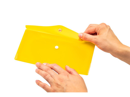 HERMA Pochette à documents, PP, format long, jaune