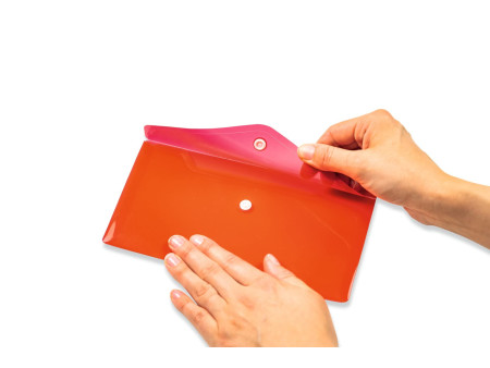 HERMA Pochette à documents, PP, format long, rouge