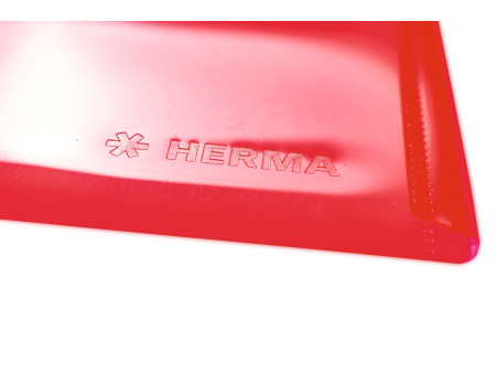 HERMA Pochette à documents, PP, format long, rouge