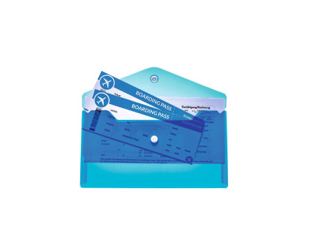 HERMA Pochette à documents, PP, format long, bleu