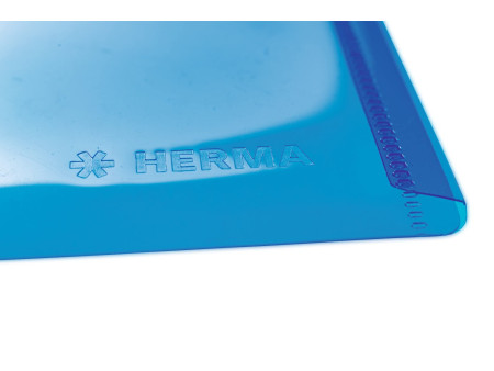 HERMA Pochette à documents, PP, format long, bleu