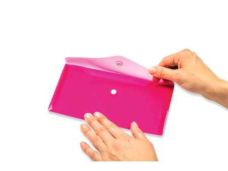 HERMA Pochette à documents, PP, format long, rose vif