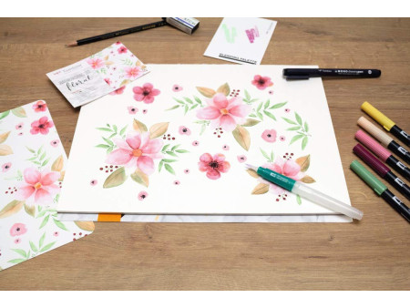 Tombow Kit pour aquarelle 'Floral', 11 pièces