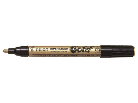 PILOT Marqueur permanent SUPER COLOR Gold, moyen, or