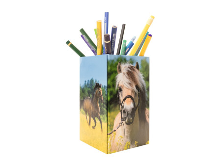 HERMA Pot à crayons 'Pré à chevaux', carton