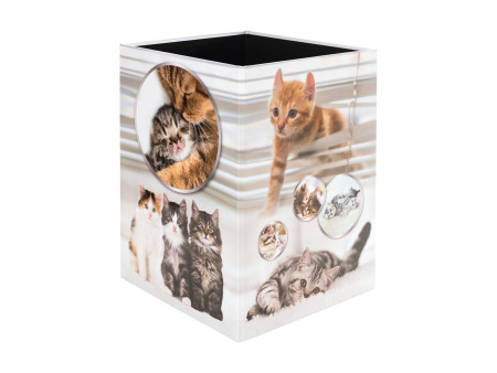 HERMA Corbeille à papier 'Chats', carton