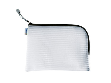HERMA Pochette à fermeture à zip 'Mesh Bags', A5, noir