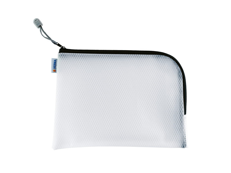 HERMA Pochette à fermeture à zip 'Mesh Bags', A5, noir