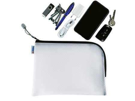 HERMA Pochette à fermeture à zip 'Mesh Bags', A5, noir