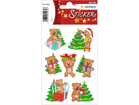 HERMA Sticker de Noël DECOR 'Ours de Noël'