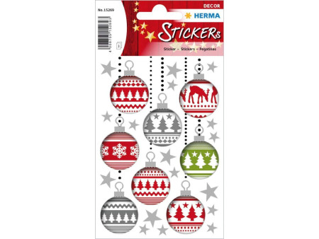 HERMA Sticker de Noël DECOR 'Boule de Noël'