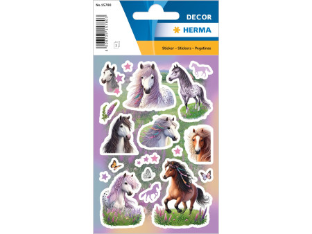 HERMA Sticker DECOR Monde du cheval, en papier