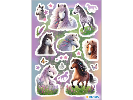 HERMA Sticker DECOR Monde du cheval, en papier