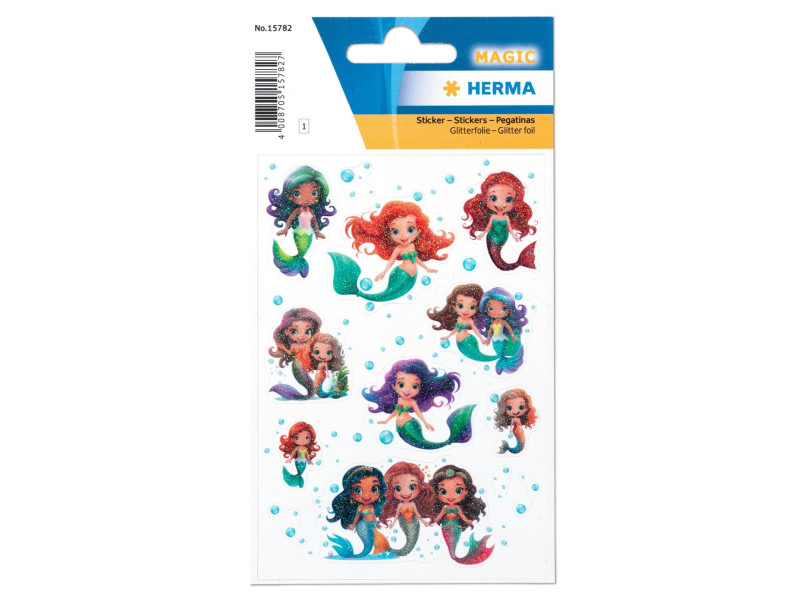 HERMA Sticker MAGIC Mermaid, film pailleté