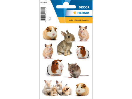 HERMA Sticker MAGIC Famille de rongeurs, papier