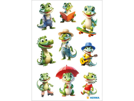 HERMA Sticker MAGIC Drôles de crocos, papier