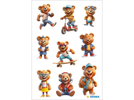 HERMA Sticker MAGIC Oursons stylés, papier