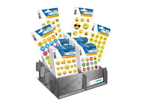 HERMA Sticker DECOR/MAGIC Happy Faces, présentoir