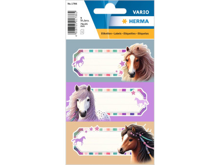 HERMA Étiquette pour livre VARIO Le monde des chevaux