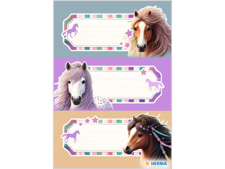 HERMA Étiquette pour livre VARIO Le monde des chevaux