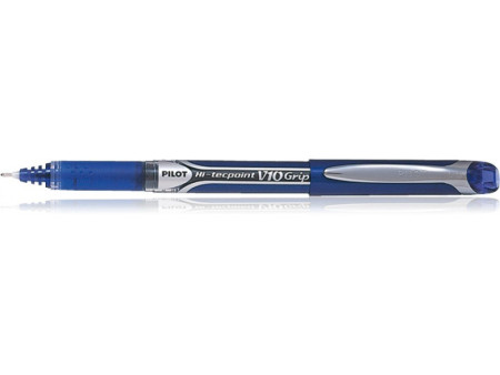 PILOT Stylo Roller Hi-Tecpoint V10 Grip, bleu