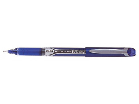 PILOT Stylo Roller Hi-Tecpoint V10 Grip, bleu