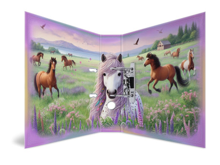 HERMA Classeur à motif 'Le monde des chevaux', A4