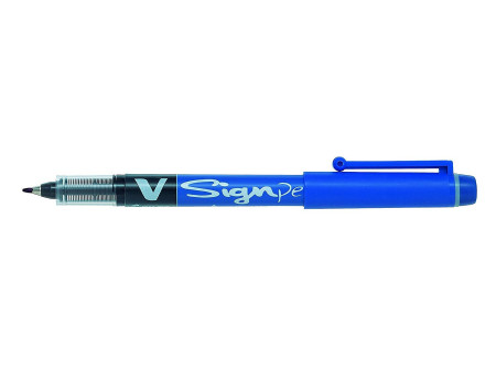 PILOT Stylo feutre V Sign Pen, bleu
