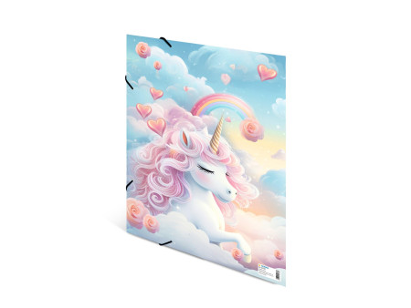 HERMA Chemise à élastique 'Happy Unicorns', carton, A3