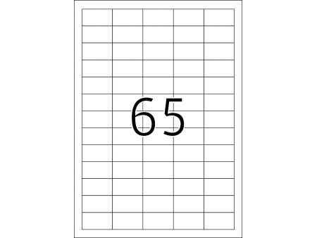 TOP STICK Etiquette universelle, 38,1 x 21,2 mm, blanc