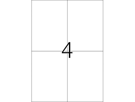 TOP STICK Etiquette universelle, 105 x 148 mm, blanc