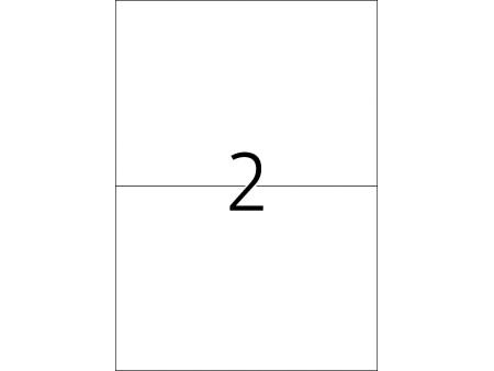 TOP STICK Etiquette universelle, 210 x 148 mm, blanc