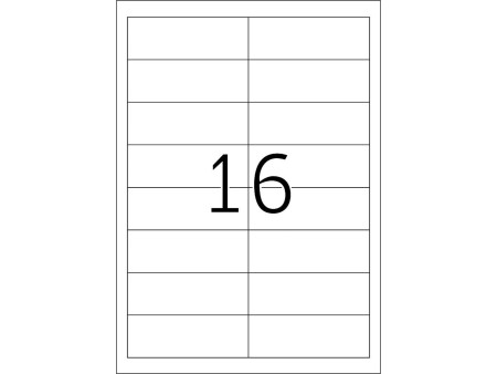 TOP STICK Etiquette universelle, 96,5 x 33,9 mm, blanc