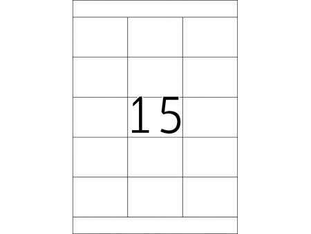 TOP STICK Etiquette universelle, 70 x 50,8 mm, blanc