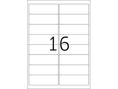 TOP STICK Etiquette universelle, 99,1 x 33,9 mm, blanc