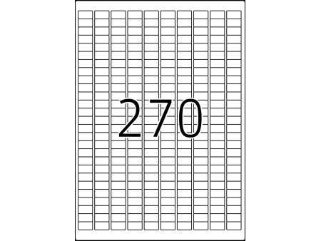 TOP STICK Etiquette universelle, 17,8 x 10 mm, blanc