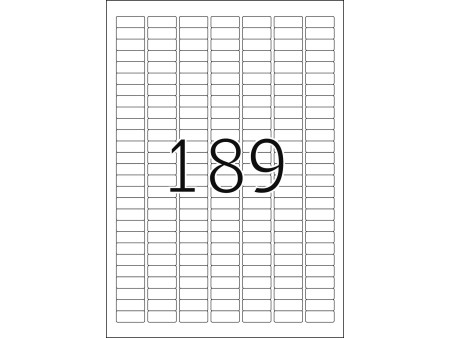 TOP STICK Etiquette universelle, 25,4 x 10 mm, blanc