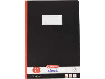 herlitz Cahier d'école supérieure x.book, A4, ligné