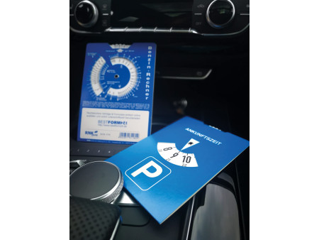 RNK Verlag Disque de stationnement, en carton, bleu