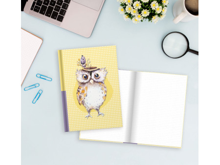 RNK Verlag Carnet de notes 'Chouette', A5, 96 feuilles