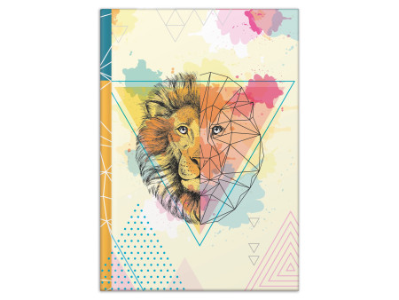 RNK Verlag Carnet de notes 'Lion', A4, 96 feuilles, uni