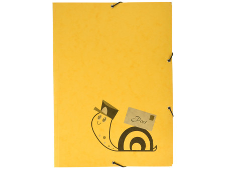 RNK Chemise à élastiques 'poste' avec bande élastique, jaune