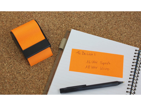 RNK Verlag Rouleau de notes adhésives en dévidoir, orange