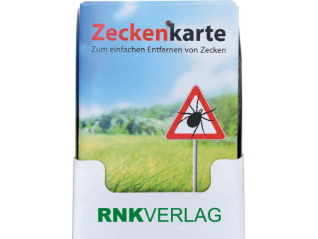RNK Carte à tiques 'Safecard' avec loupe, 85 x 54 mm