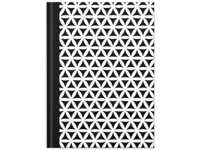 RNK Verlag Cahier 'Black & White Flowers', A5, pointillé