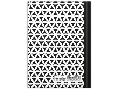 RNK Verlag Cahier 'Black & White Flowers', A5, pointillé