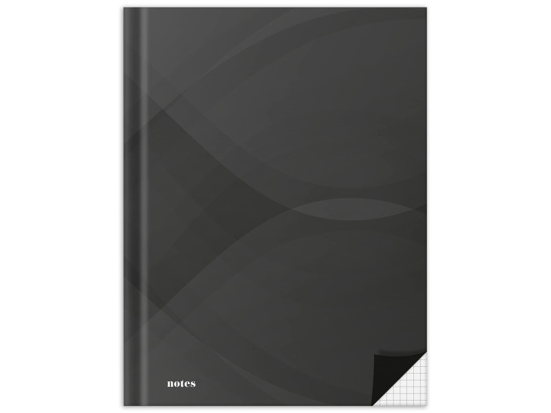 RNK Verlag Cahier 'notes carbon black', A5, quadrillé
