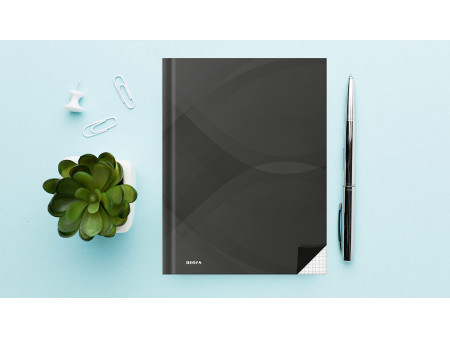RNK Verlag Cahier 'notes carbon black', A5, quadrillé