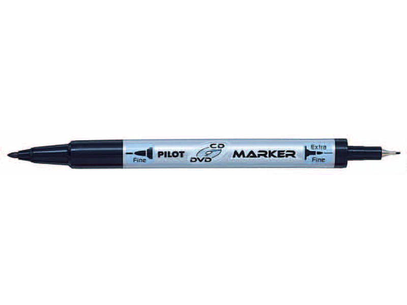 PILOT Marqueur permanent 'Marker Twin' CD/DVD, noir