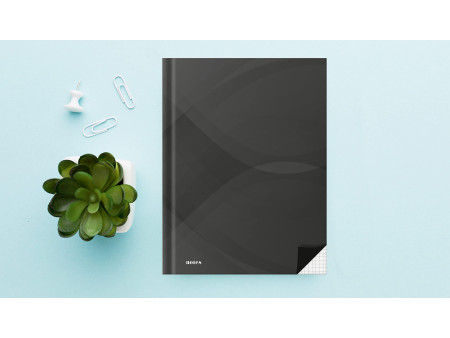 RNK Verlag Cahier 'notes carbon black', A4, quadrillé